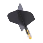 Fluturas si tija darts Cuesoul ROST T19, negru-galben, fluturas Small Standard Wing, tija din carbon