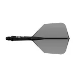 Fluturas darts si tija Cuesoul ROST 77, negru transparent, fluturas Big Wing si tija scurta