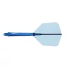 Fluturas si tija darts Cuesoul ROST 77 albastru transparent, fluturas Big Wing si tija lunga