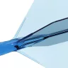 Fluturas si tija darts Cuesoul ROST 77, albastru transparent, fluturas Big Wing, tija medie