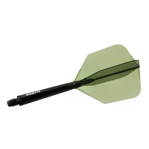 Fluturas si tija darts Cuesoul ROST 77 transparent verde, fluturas Big Wing si tija lunga