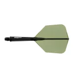 Fluturas si tija darts Cuesoul ROST 77, transparent verde, fluturas Big Wing, tija medie