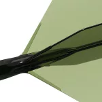 Fluturas si tija darts Cuesoul ROST 77, transparent verde, fluturas tip Big Wing, tija scurta