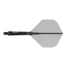 Fluturas si tija darts Cuesoul ROST 77, negru transparent, fluturas Big Standard Wing, tija medie