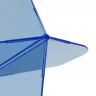 Fluturas si tija darts Cuesoul ROST 77, albastru transparent, fluturas Big Standard Wing si tija lun