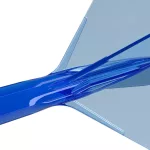 Fluturas si tija darts Cuesoul ROST 77, albastru transparent, fluturas Big Standard Wing si tija lun