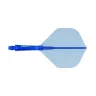 Fluturas si tija darts intr-un singur set Cuesoul ROST 77, albastru transparent, fluturas Big Standa