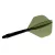 Fluturas si tija darts Cuesoul ROST 77 transparent verde, fluturas Big Standard Wing si tija lunga