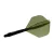 Fluturas si tija darts Cuesoul ROST 77 transparent verde, fluturas Big Standard Wing si tija medie