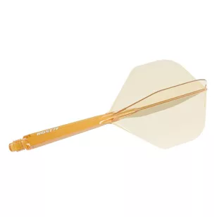 Fluturas si tija darts – Cuesoul ROST 77, portocaliu transparent, fluturas Big Standard, tija lunga