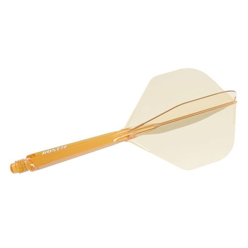 Fluturas si tija darts – Cuesoul ROST 77, portocaliu transparent, fluturas Big Standard, tija lunga