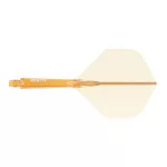 Fluturas si tija darts Cuesoul ROST 77, portocaliu transparent, fluturas Big Standard, tija medie