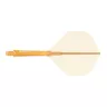 Fluturas si tija darts Cuesoul ROST 77, portocaliu transparent, fluturas Big Standard, tija medie