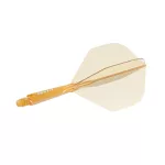Fluturas si tija darts Cuesoul ROST 77, portocaliu transparent, fluturas Big Standard si tija scurta