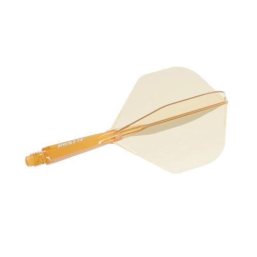 Fluturas si tija darts Cuesoul ROST 77, portocaliu transparent, fluturas Big Standard si tija scurta