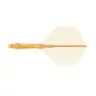 Fluturas si tija darts Cuesoul ROST 77, portocaliu transparent, fluturas Big Standard si tija scurta