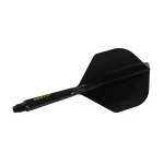 Fluturas si tija darts Cuesoul ROST 77, negru, fluturas Small Standard Wing, tija medie