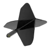 Fluturas si tija darts Cuesoul ROST 77, negru, fluturas Small Standard Wing, tija medie