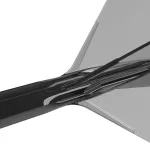Fluturas si tija darts Cuesoul ROST 77 negru transparent, fluturas Small Standard Wing, tija scurta