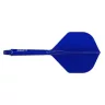 Fluturas si tija darts Cuesoul ROST 77 Solid albastru, fluturas Small Standard Wing si tija lunga