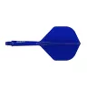 Fluturas si tija darts Cuesoul ROST 77 Solid albastru, fluturas Small Standard Wing si tija medie