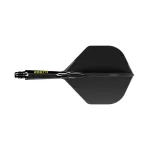 Fluturas si tija darts Cuesoul ROST 77 negru, Small Standard Wing si tija scurta