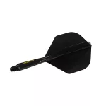 Fluturas si tija darts Cuesoul ROST 77 negru, Small Standard Wing si tija scurta