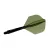 Fluturas si tija darts Cuesoul ROST 77 verde transparent, fluturas Small Standard Wing si tija medie