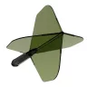 Fluturas si tija darts Cuesoul ROST 77 verde transparent, fluturas Small Standard Wing si tija medie