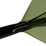 Fluturas si tija darts Cuesoul ROST 77 transparent verde, aripa Small Standard si tija scurta
