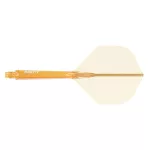 Fluturas si tija darts Cuesoul ROST 77, portocaliu transparent, fluturas Small Wing si tija lunga