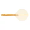 Fluturas si tija darts Cuesoul ROST 77, portocaliu transparent, fluturas Small Wing si tija lunga