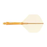 Fluturas si tija darts Cuesoul ROST 77 portocaliu transparent, fluturas Small Wing si tija medie