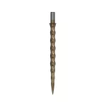 Varf darts metalic Cuesoul Touch Point II Snake Scales gri, 37 mm