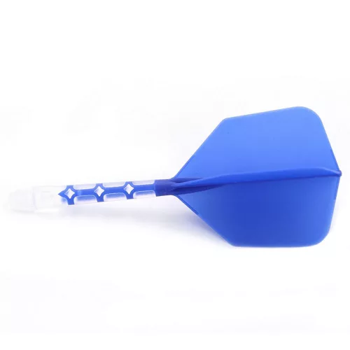 Fluturas si tija darts Cuesoul ROST T19, albastru-transparent, fluturas Big Wing si tija lunga