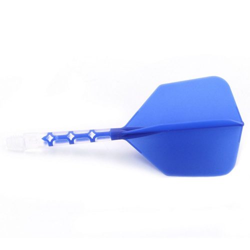 Fluturas si tija darts Cuesoul ROST T19, albastru-transparent, fluturas Big Wing si tija lunga