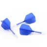 Fluturas si tija darts Cuesoul ROST T19, albastru-transparent, fluturas Big Wing si tija lunga