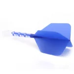 Fluturas si tija darts Cuesoul ROST T19, albastru-transparent, fluturas Big Wing si tija lunga