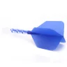Fluturas si tija darts Cuesoul ROST T19, albastru-transparent, fluturas Big Wing si tija lunga