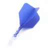 Fluturas si tija darts Cuesoul ROST T19, albastru-transparent, fluturas Big Wing si tija medie
