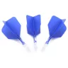 Fluturas si tija darts Cuesoul ROST T19, albastru-transparent, fluturas Big Wing si tija scurta
