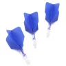 Fluturas si tija darts Cuesoul ROST T19, albastru-transparent, fluturas Big Wing si tija scurta