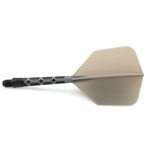 Fluturas si tija darts Cuesoul ROST T19, gri-negru, fluturas Big Wing si tija lunga