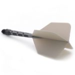 Fluturas si tija darts Cuesoul ROST T19, gri-negru, fluturas Big Wing si tija lunga