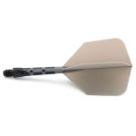 Fluturas si tija darts Cuesoul ROST T19, gri-negru, fluturas Big Wing si tija medie