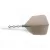 Fluturas si tija darts Cuesoul ROST T19, gri-alb, fluturas Big Wing si tija lunga