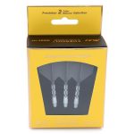 Fluturas si tija darts Cuesoul ROST T19, gri-alb, fluturas Big Wing si tija medie