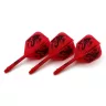 Fluturas si tija darts Cuesoul ROST AK5 Dragon, rosu, fluturas Big Wing si tija medie