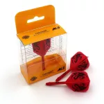 Fluturas si tija darts Cuesoul ROST AK5 Dragon, rosu, fluturas Big Wing si tija medie
