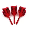 Fluturas si tija darts Cuesoul ROST AK5 Dragon, rosu, fluturas Big Wing si tija scurta